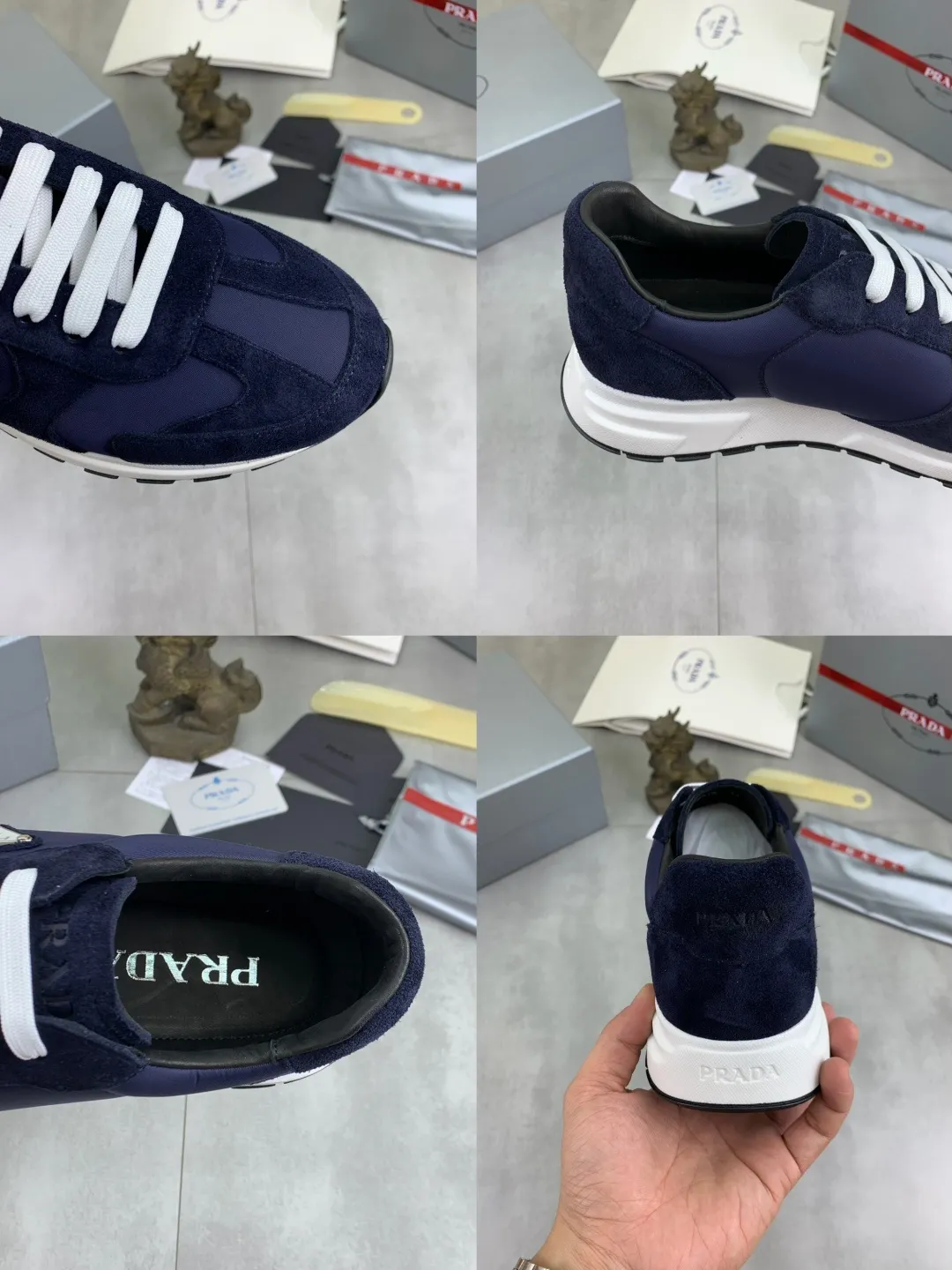 Men's men's shoes💰P580💰【New model】Top quality, new popular models on the official website, which will never go out of style for a century,🆘 The trendy brand (Prada) mainly promotes popular models, avant-garde and versatile fashionable men's shoes, private version molding, cowhide surface splicing 1:1 oil edge processing... fashionable and simple, original imported cowhide interior cowhide feet; the atmosphere and personality are more fashionable, eye-catching and pursuing class. It will subvert old ideas and be a must-have for fashionistas who want to spend time with you! Must keep it! High-end comfort, high-end quality workmanship. Size: 38-44 Various colors available. full package
